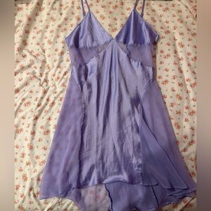 victoria’s secret purple mesh slip dress